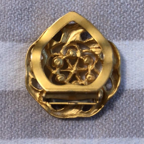 Vintage Scarf Ring Gold - Picture 2 of 4